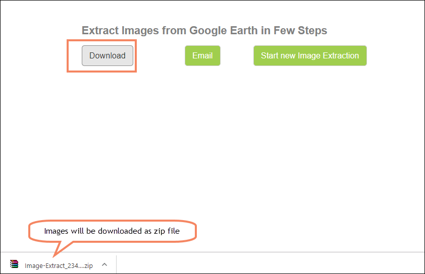 Image Extraction Zip file