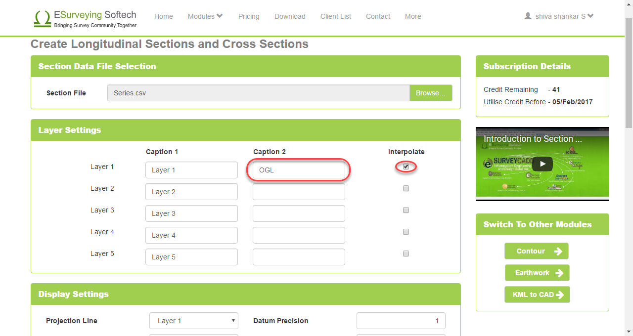 Sections